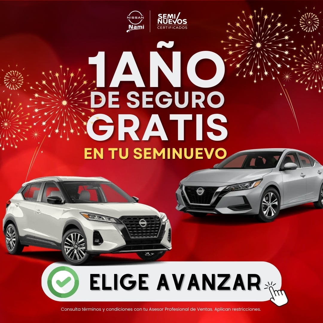 Estrena un seminuevo con seguro gratis